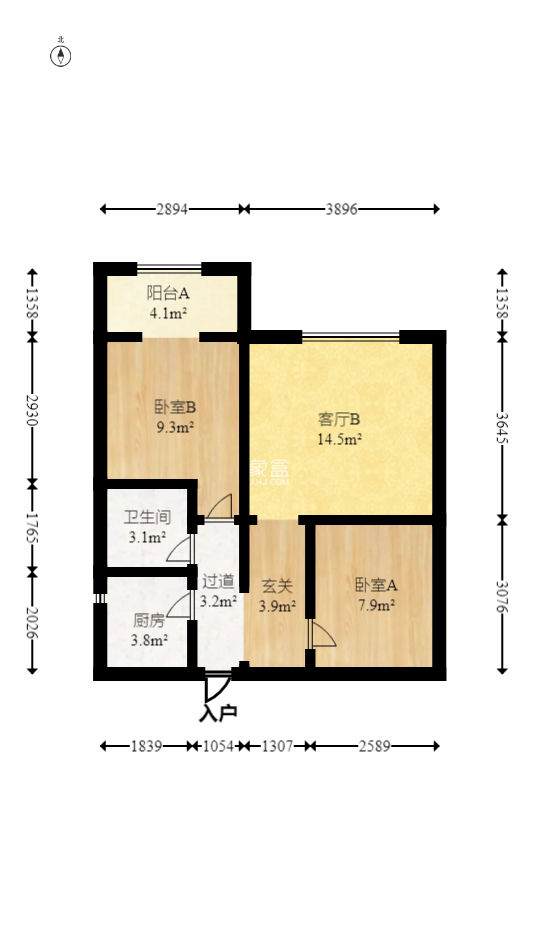三重星都心  2室1厅1卫   70.00万