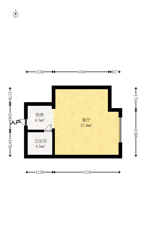 金地铂悦  1室1厅1卫    35.8万 金地铂悦  1室1厅1卫    35.8万户型图