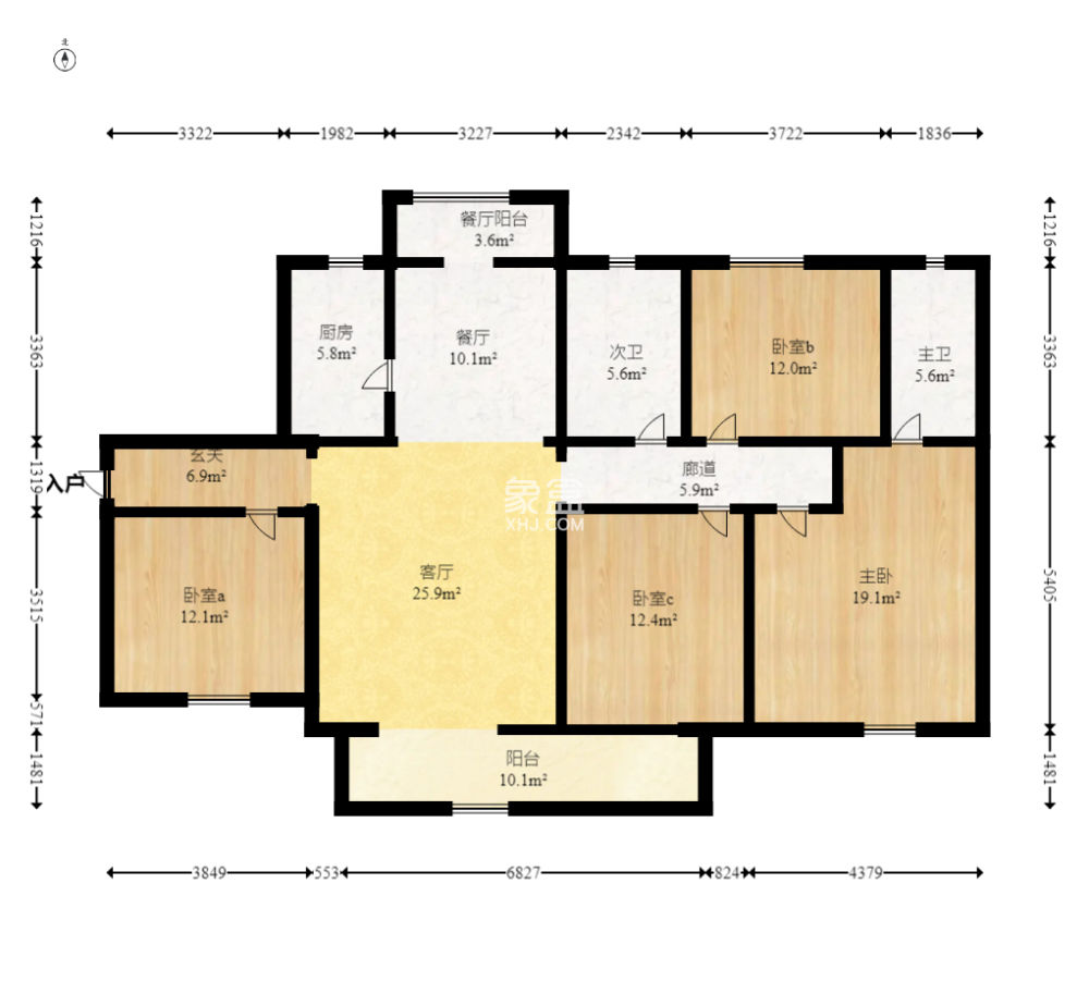中国铁建梅溪青秀三期  4室2厅2卫   219.00万