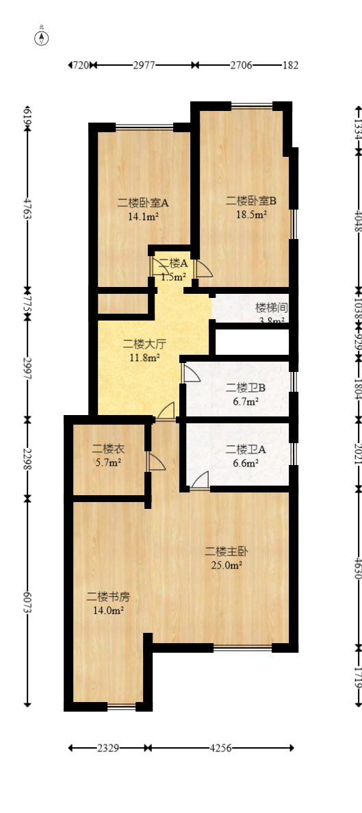 科技公寓  5室2厅2卫   300.00万室内图1