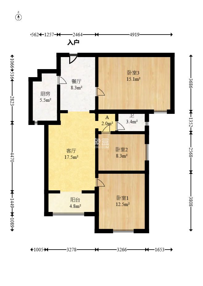 金地格林公馆  3室2厅1卫    92.0万