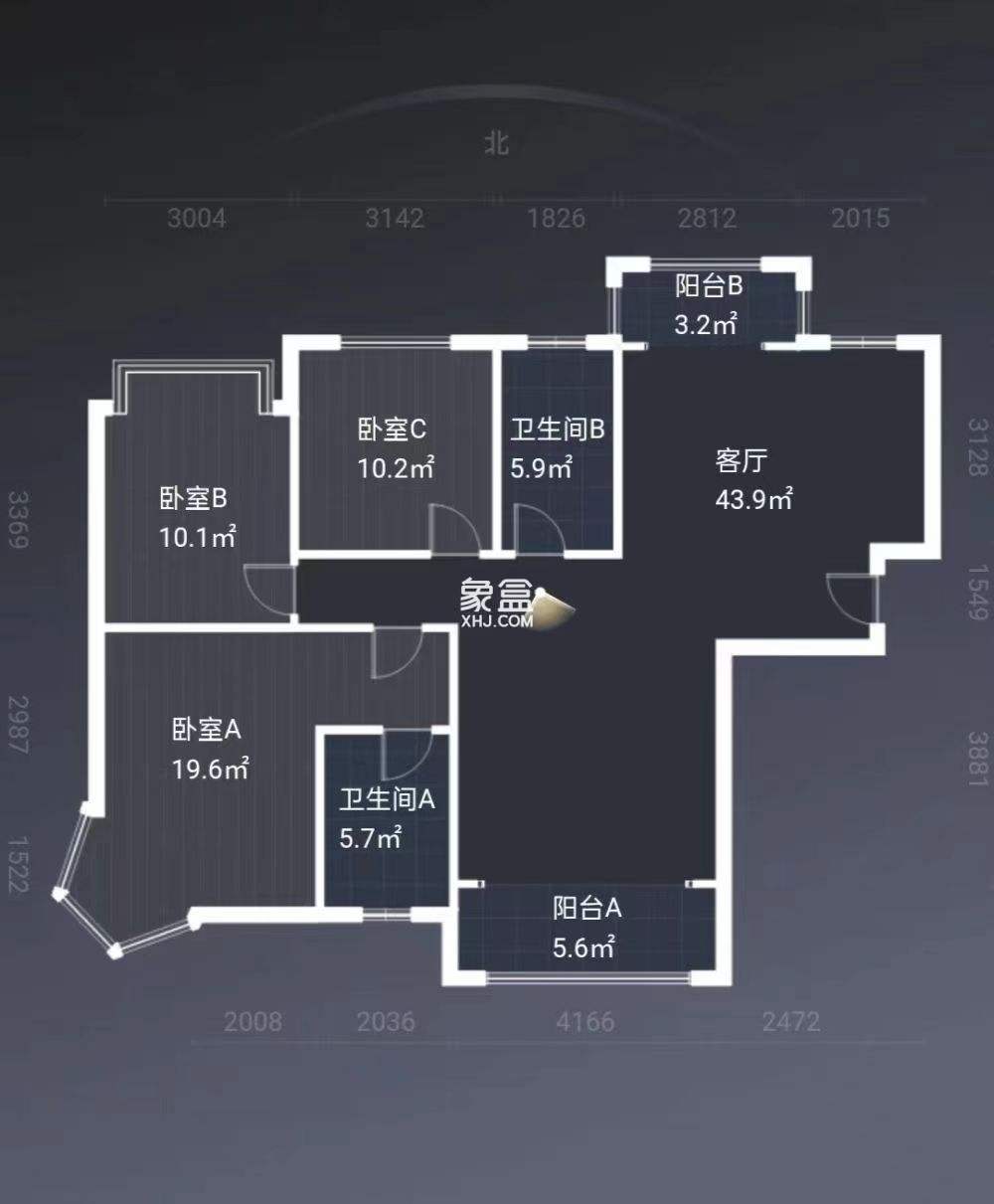 东鼎紫园二期  3室2厅2卫   66.00万