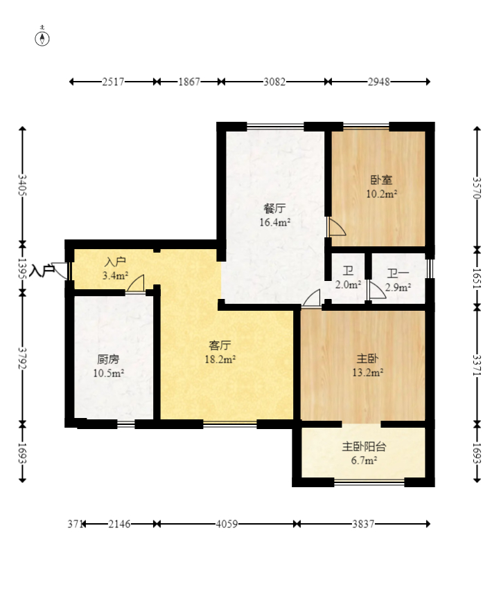 紫晶城 2室2厅1卫 39.0万 紫晶城 2室2厅1卫 39.0万户型图