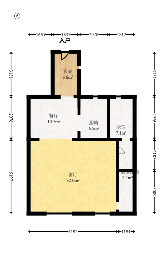 建发央著  3室2厅2卫   254.00万室内图1