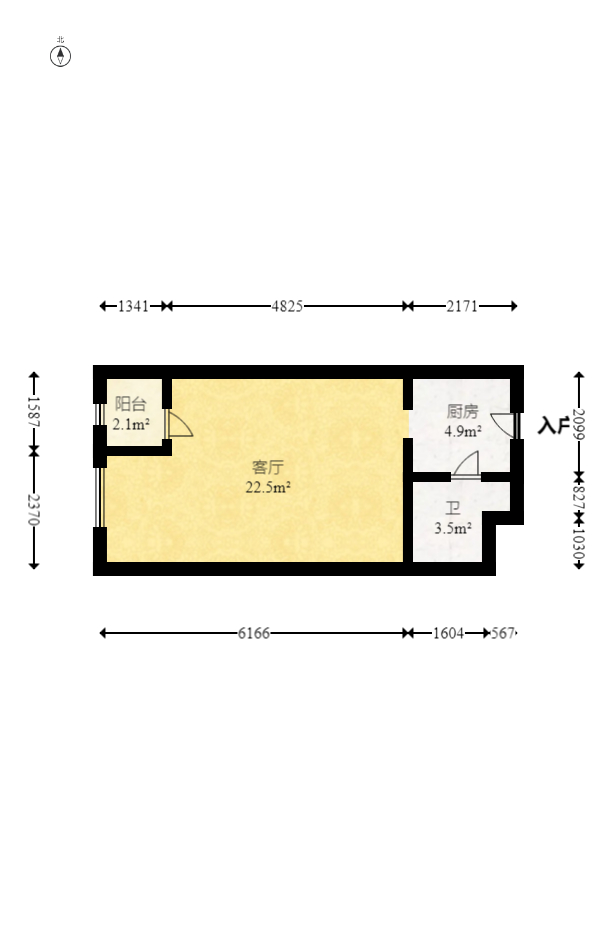 月亮湾草莓街区一、二期 1室1厅1卫 25.0万 月亮湾草莓街区一、二期 1室1厅1卫 25.0万户型图