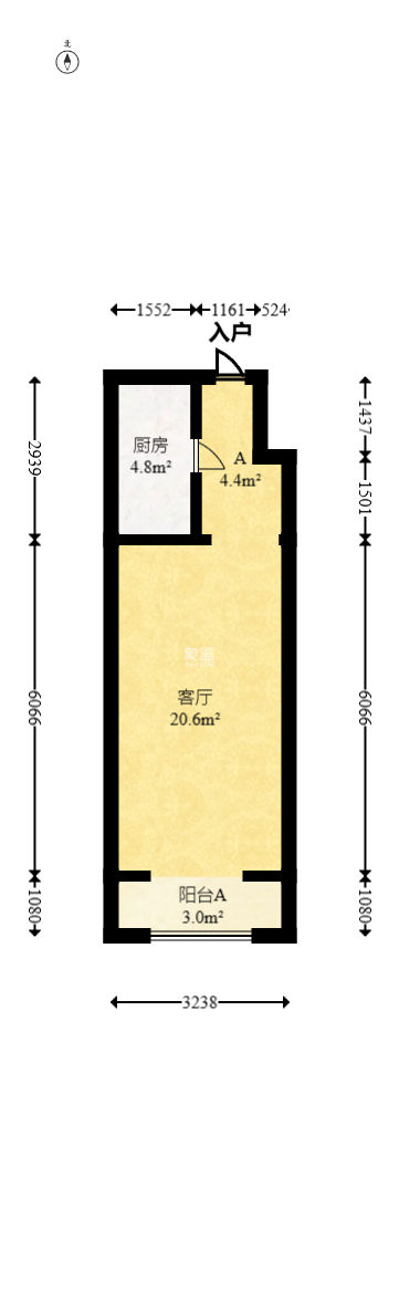 喜盈門範城 1室1廳1衛 32.00萬