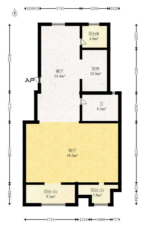 达美美立方  4室2厅2卫   450.00万