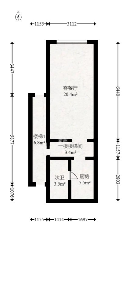 达美寰宇中心  1室1厅1卫   75.00万