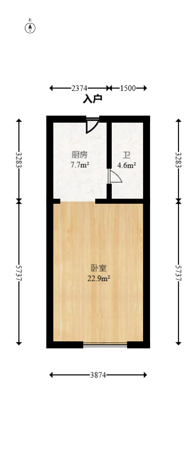 中海阅溪府  1室0厅0卫    26.8万 中海阅溪府  1室0厅0卫    26.8万户型图