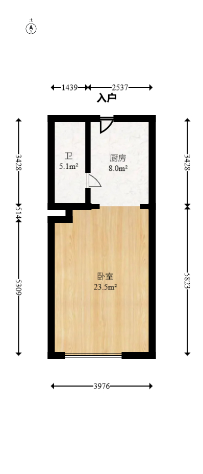 中海阅溪府  1室0厅0卫   31.00万室内图1