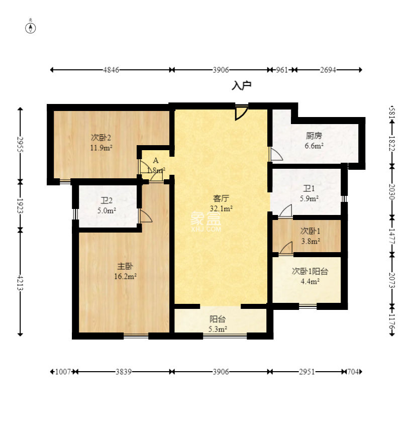 中建悦和城  3室2厅2卫   95.00万
