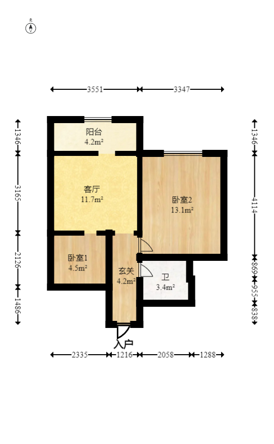 湘樟园小区（湘樟家园）  1室1厅1卫   40.00万室内图1