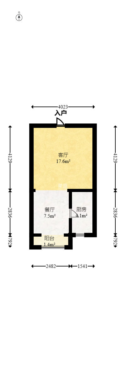 金地蘭亭樾 2室1廳1衛 30.00萬