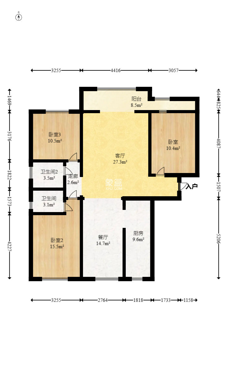 東方美地 3室2廳2衛 109.5萬