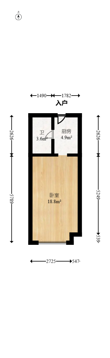 旭辉华宇南宸府  1室0厅0卫   22.50万室内图1