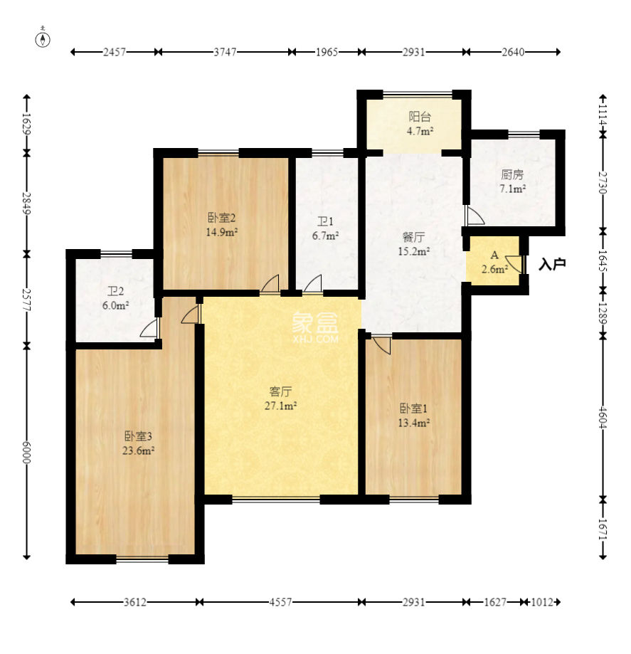 匯景豪庭 3室2廳2衛 136.00萬