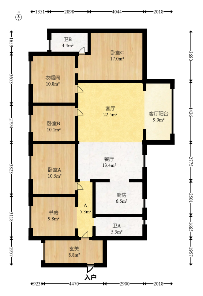 钰龙天下二期（钰龙佳园）  5室2厅2卫   309.80万室内图1