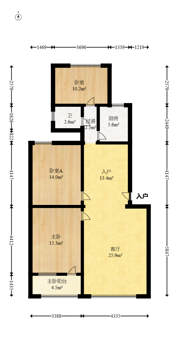 长沙县邮电局(长沙县邮政局宿舍) 3室2厅1卫 56.0万 长沙县邮电局(长沙县邮政局宿舍) 3室2厅1卫 56.0万户型图