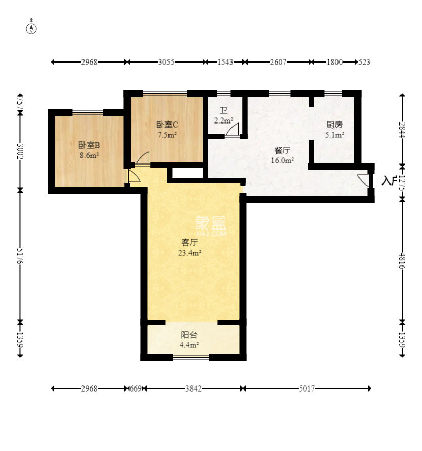 龙王港社区  3室2厅1卫    70.0万