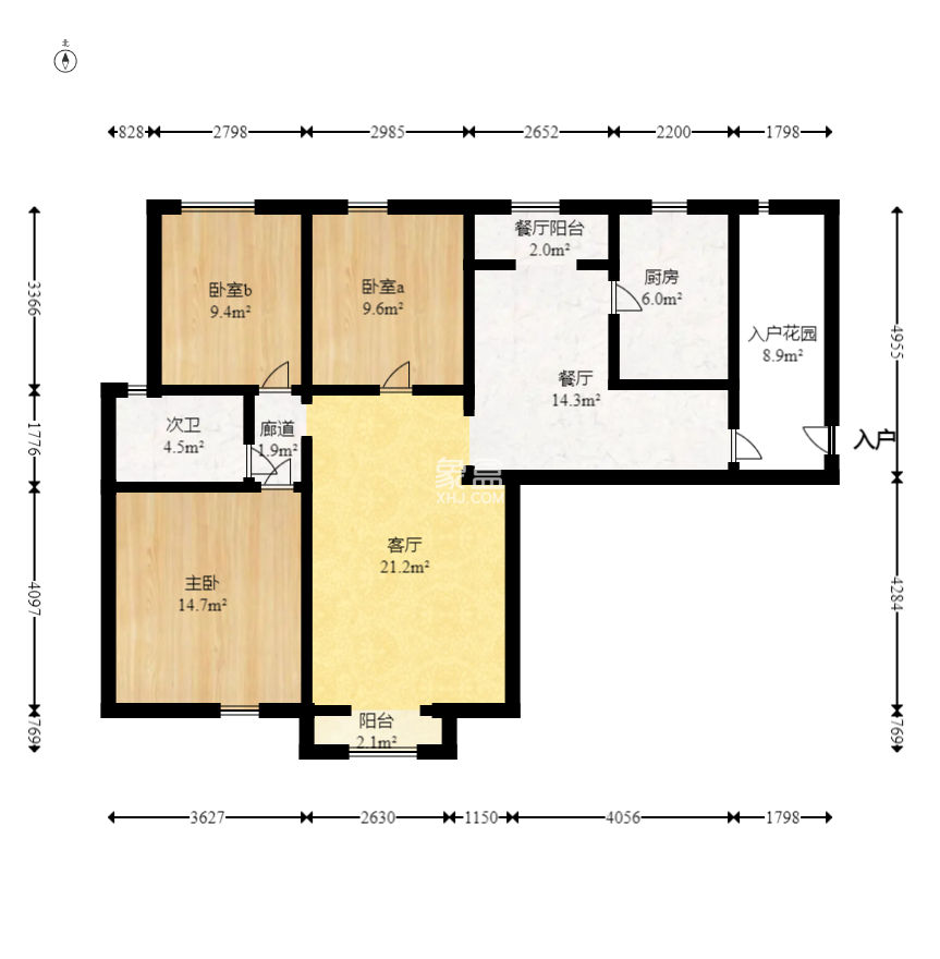 保利麓谷林語E區(qū)  3室2廳1衛(wèi)   98.00萬