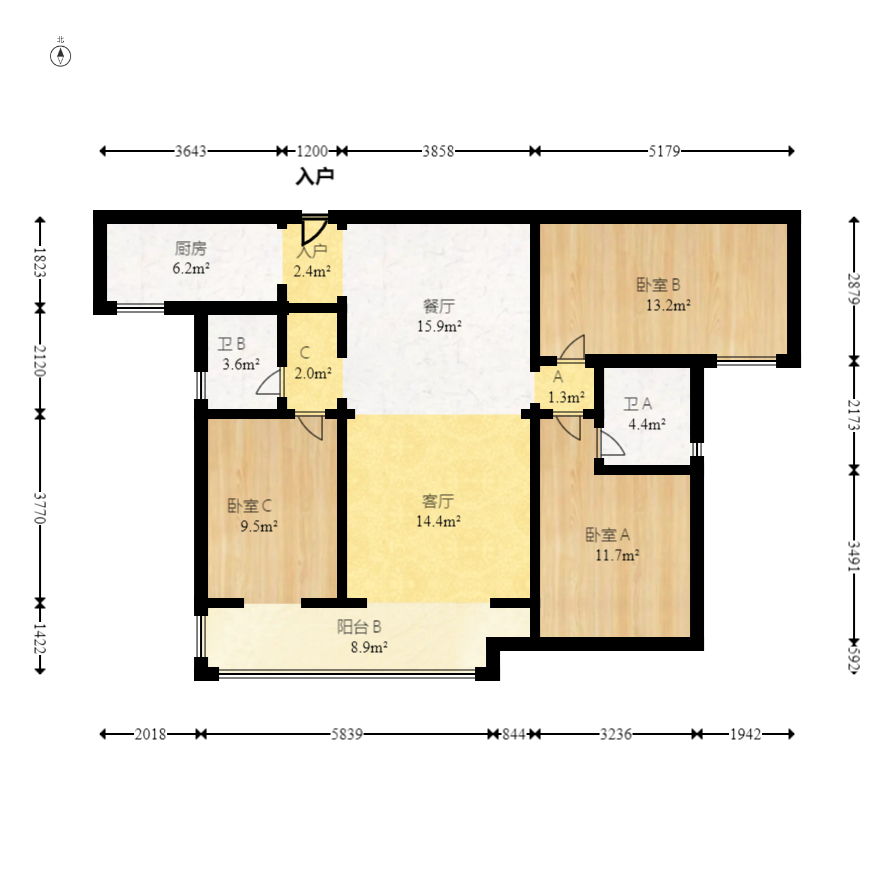 佳兆业湘府熙园  3室2厅2卫    123.0万 佳兆业湘府熙园  3室2厅2卫    123.0万户型图