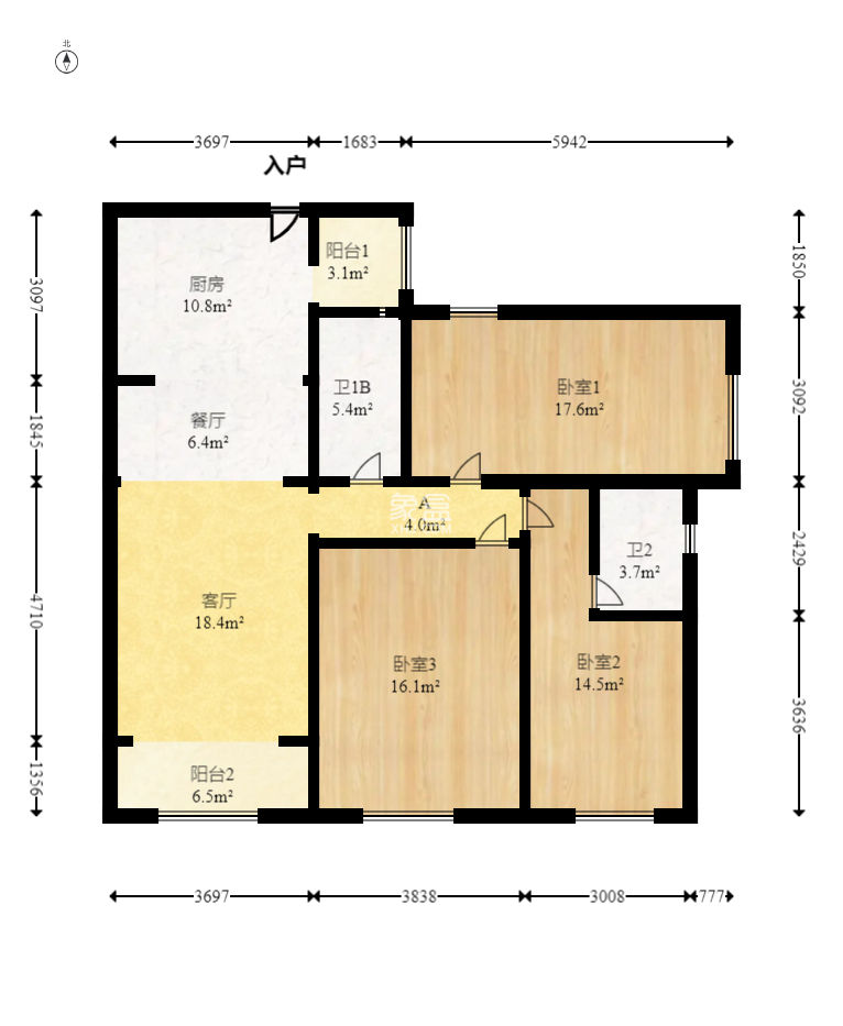 都市兰亭  4室2厅2卫    98.0万