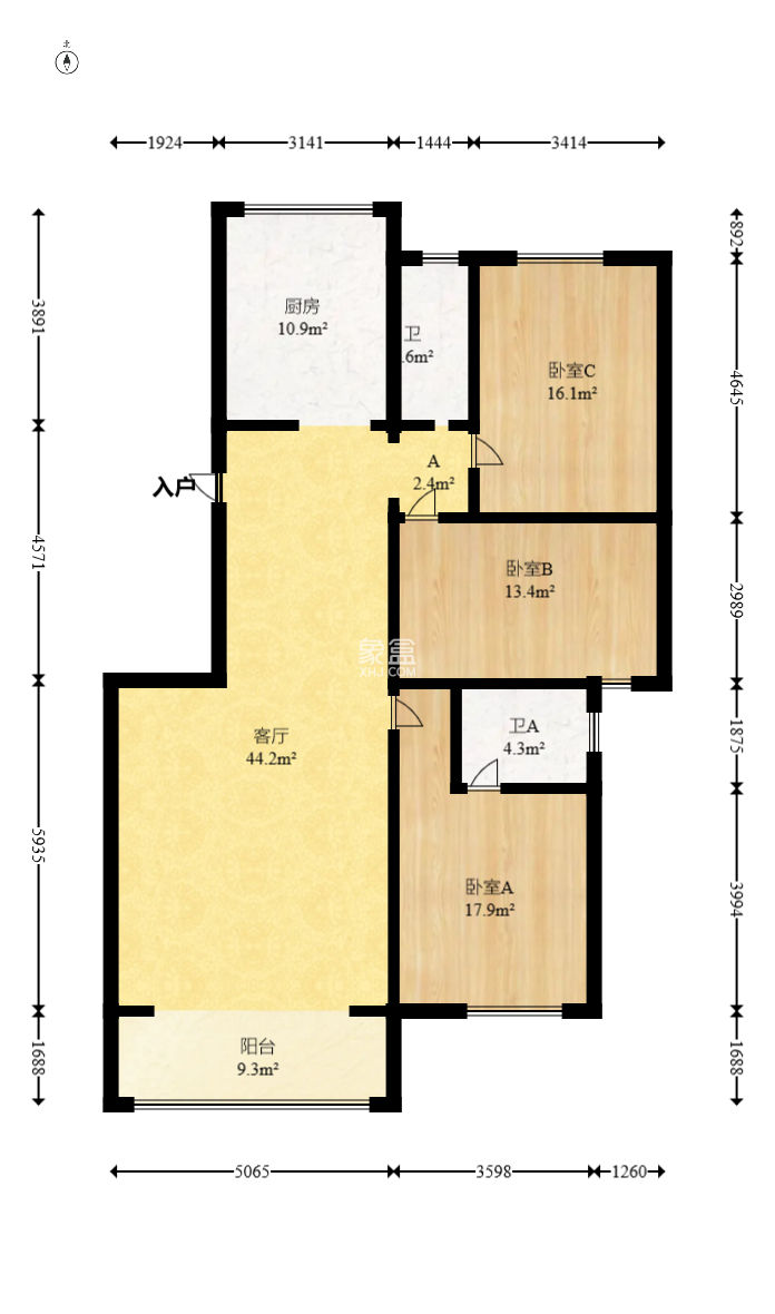 麓谷E家人 3室2廳2衛 100.00萬