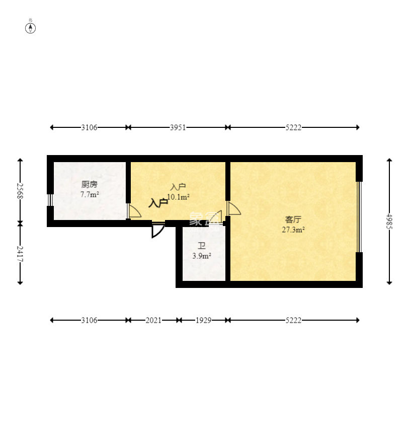 开源鑫阁  1室1厅1卫    70.0万