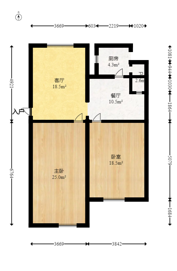 茶叶大市场“山水茗园”  2室2厅1卫   39.00万室内图1