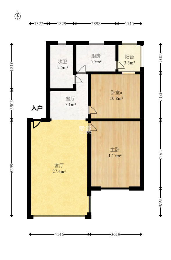 长丰小区  2室2厅1卫   65.00万