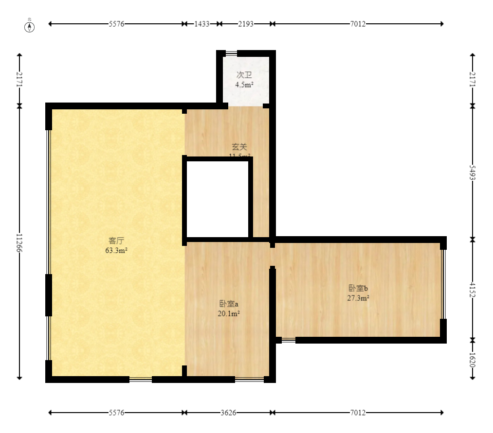 建发央著  4室2厅2卫   330.00万室内图1