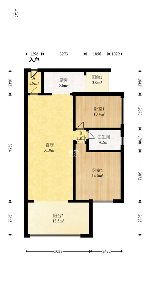 時代傾城五期 2室2廳1衛 78.00萬