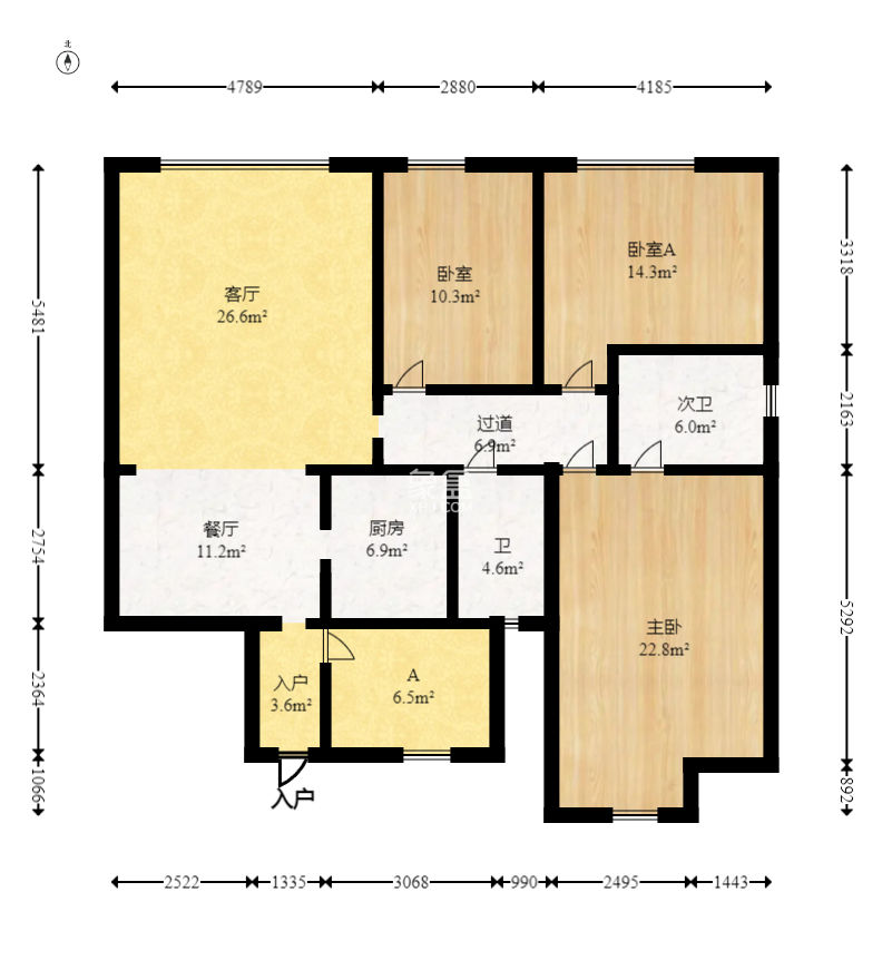 楚天馨苑 4室2廳1衛 72.80萬