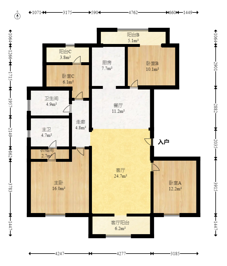 和泓融成府  4室2厅2卫    106.0万 和泓融成府  4室2厅2卫    106.0万户型图