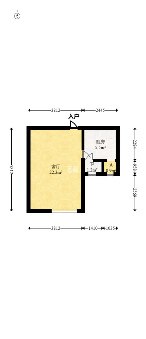 星沙派  1室1厅1卫   16.00万