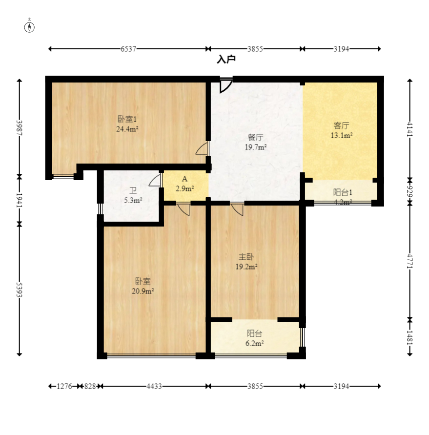 三一街区  7室3厅2卫   140.00万室内图1