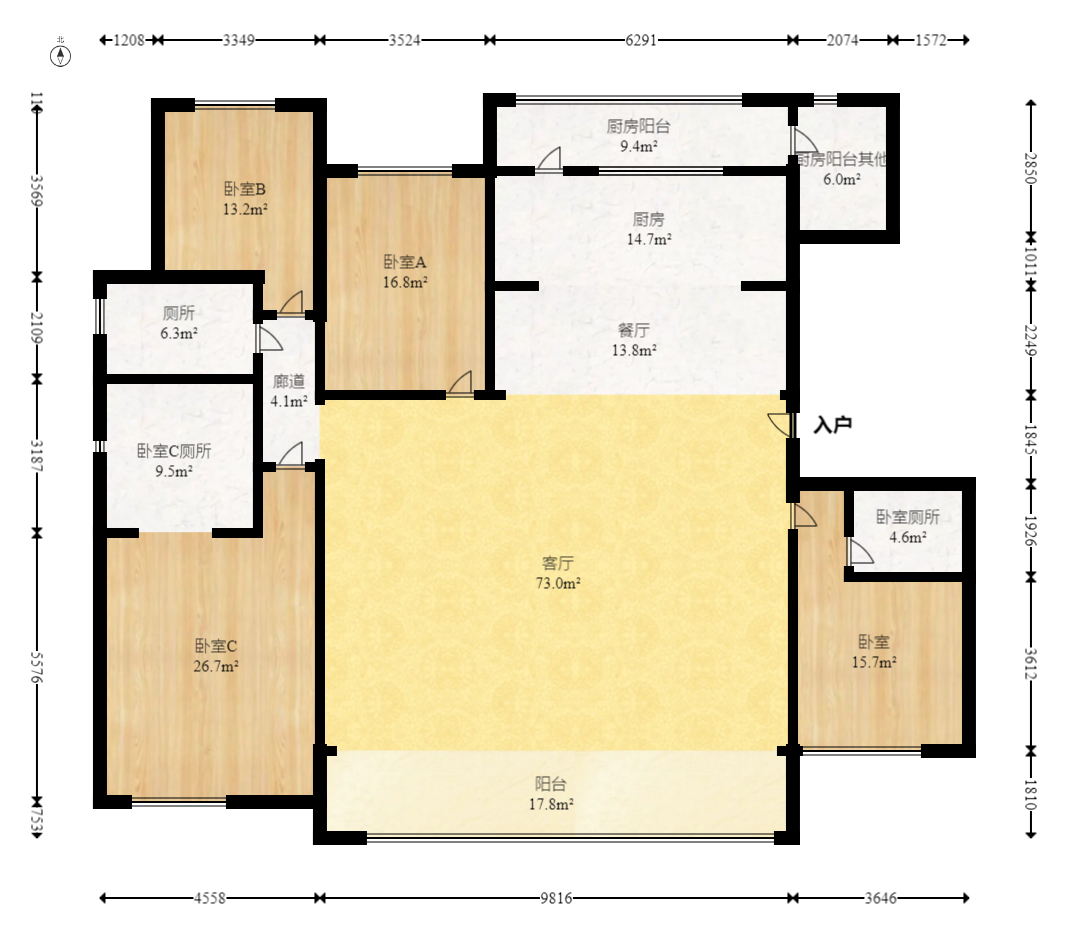 保利天汇  5室2厅3卫    478.0万 保利天汇  5室2厅3卫    478.0万户型图