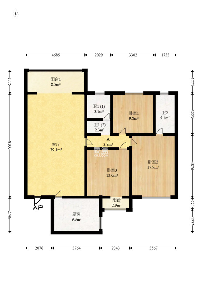 今利园  3室2厅2卫    69.8万