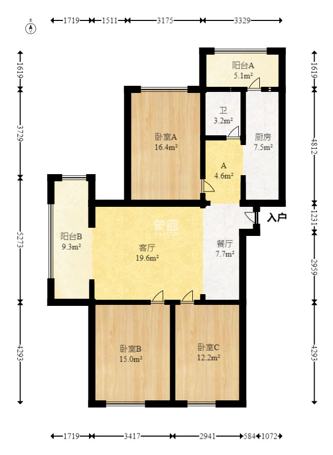 怡海星城 3室2廳1衛 79.80萬