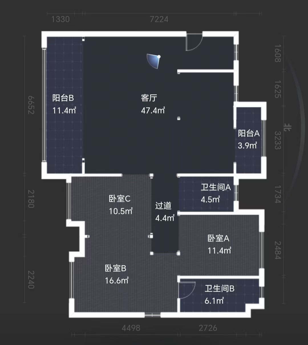 建发央著  4室2厅2卫   112.00万