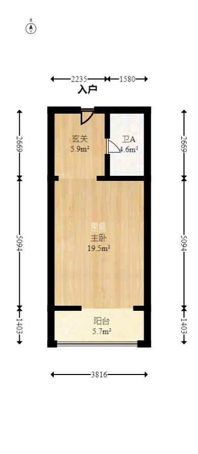 美林银谷  1室1厅1卫    29.6万