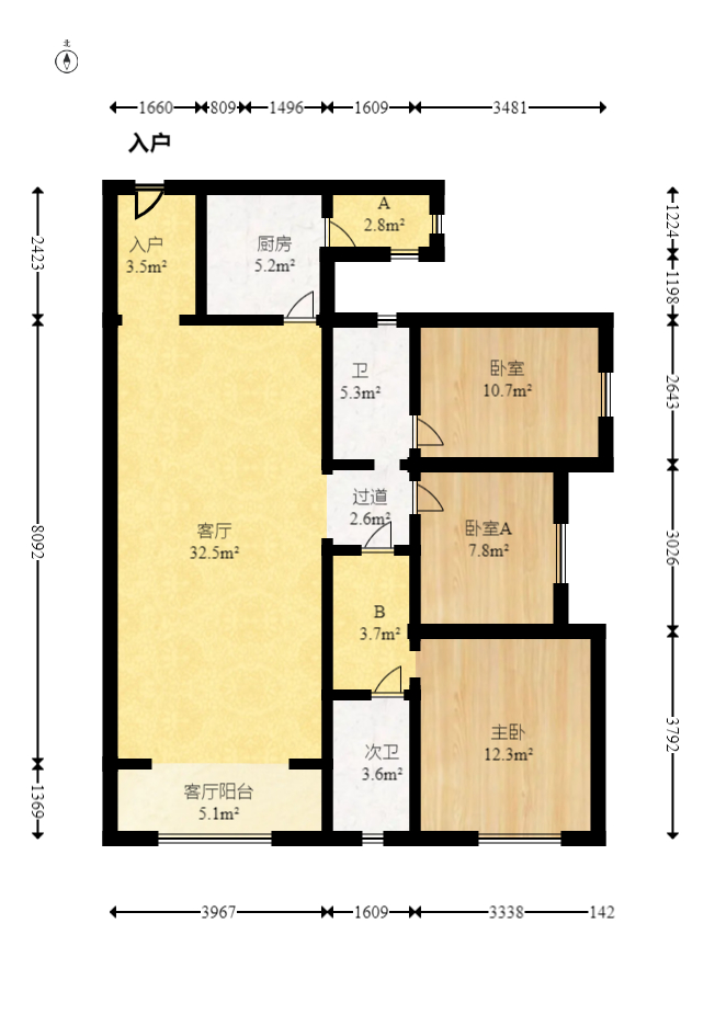 金科时代中心 1室0厅0卫 79.8万 金科时代中心 1室0厅0卫 79.8万户型图