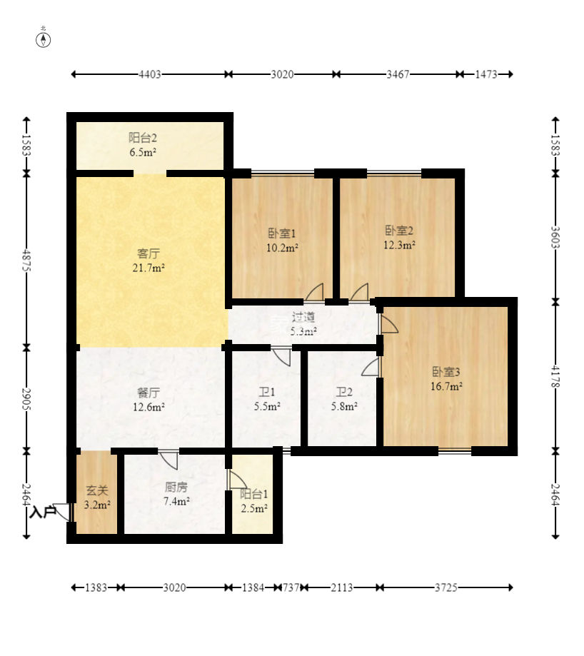 银港水晶城  3室2厅2卫    85.0万