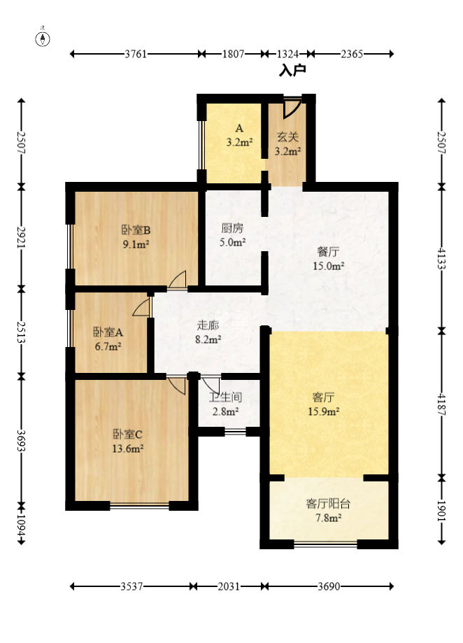 中建芙蓉嘉苑  3室2廳1衛(wèi)   103.00萬
