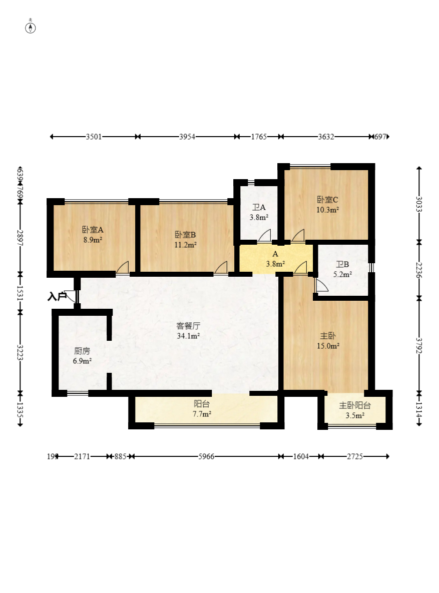 保利天禧D区  4室2厅2卫   258.00万室内图1