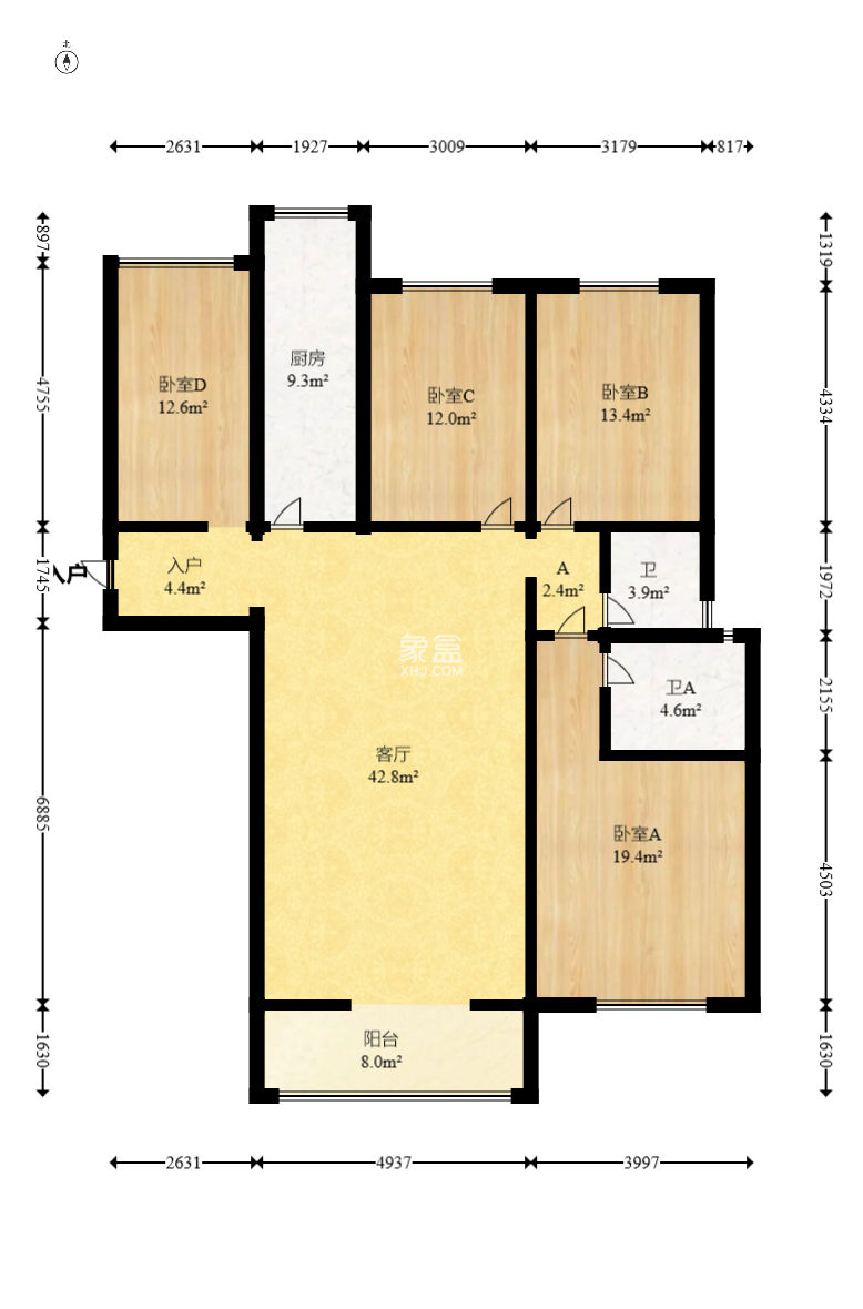 中房F联邦  4室2厅2卫    96.0万 中房F联邦  4室2厅2卫    96.0万