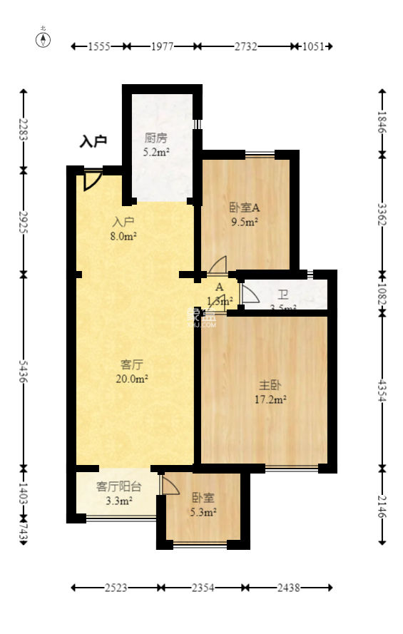金科时代中心  6室2厅2卫   125.00万
