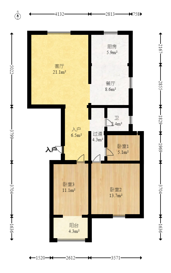锦湘国际星城二期(锦雅苑) 2室2厅1卫 85.0万 锦湘国际星城二期(锦雅苑) 2室2厅1卫 85.0万户型图