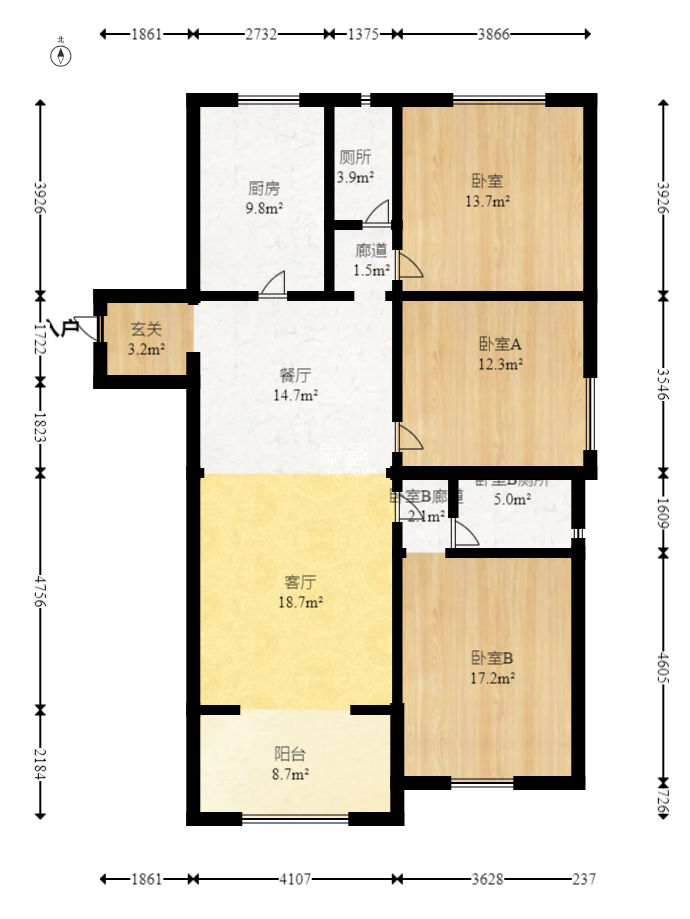 兰亭湾畔  3室2厅2卫   129.00万