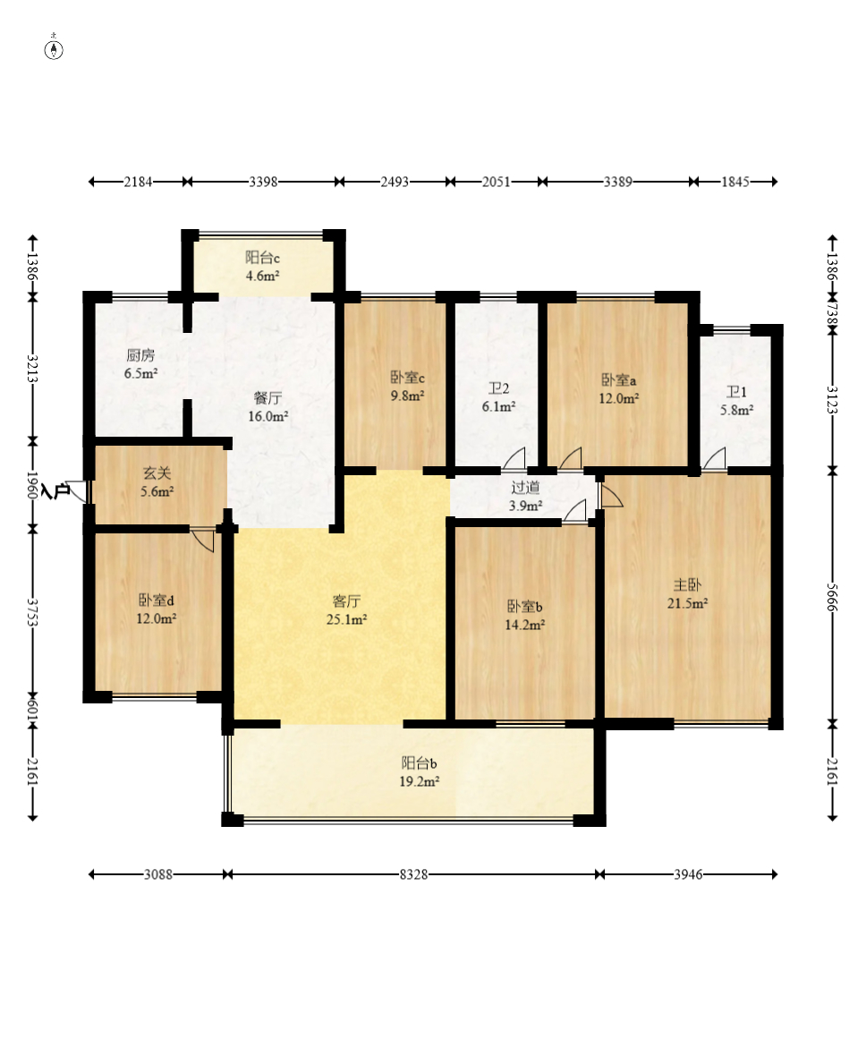 润和谷山郡(悦禧山庄水榭花都) 5室2厅1卫 139.8万 润和谷山郡(悦禧山庄水榭花都) 5室2厅1卫 139.8万户型图